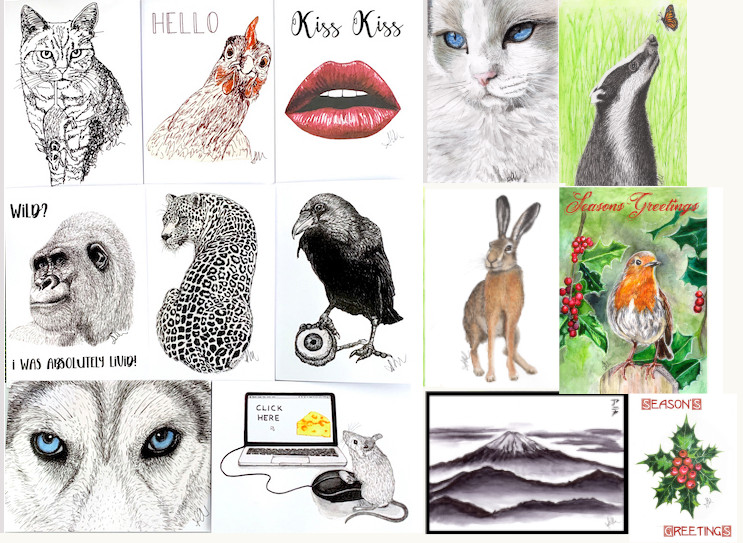 A6 Art Greeting Cards
